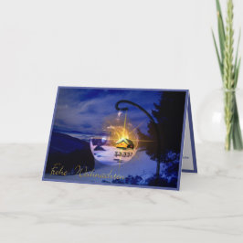 Cartão Feliz Natal Alemão Personalizado