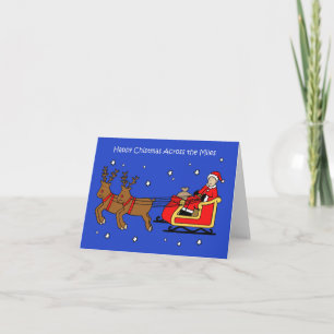 Cartão Feliz Natal Ao Longo Dos Miles