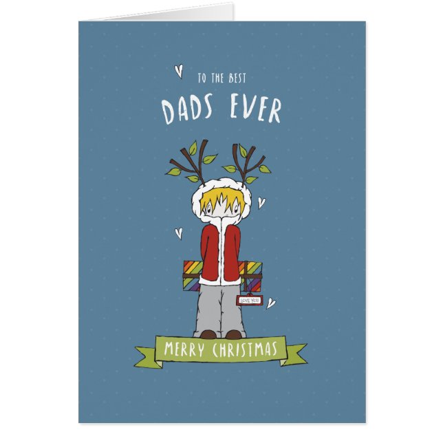 Cartão Feliz Natal aos melhores pais (Frente)