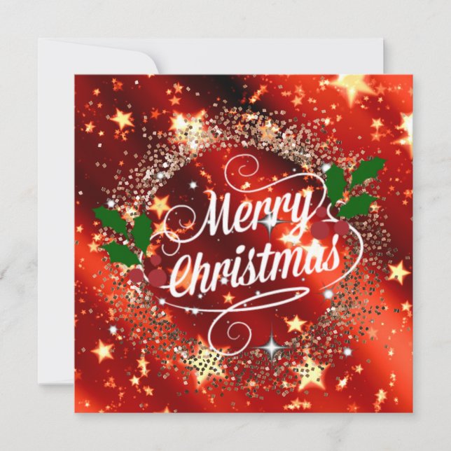 Cartão Feliz Natal brilho e brilhe (Frente)
