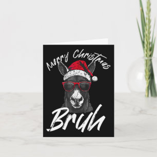 Cartão Feliz Natal Bruh Funny Dominick O Donkey Xma
