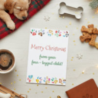 Feliz Natal Cachorro Gato Filho de Quatro Pernas