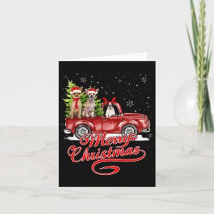 Cartão Feliz Natal Chihuahua Dog Papais noeis Reindeer