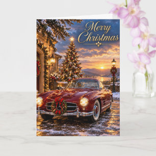 Cartão Feliz Natal Clássico Mercedes Benz