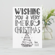 Feliz Natal com cor com árvore (1) plana