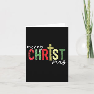 Cartão Feliz Natal Cristão Jesus Cruza Religião