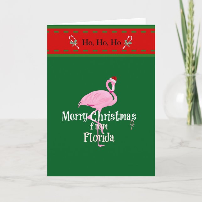Cartão Feliz Natal da Flórida (Frente)