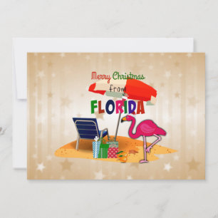 Cartão Feliz Natal da Flórida