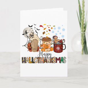 Cartão Feliz Natal de Ação de Graças de Halloween HalloOb