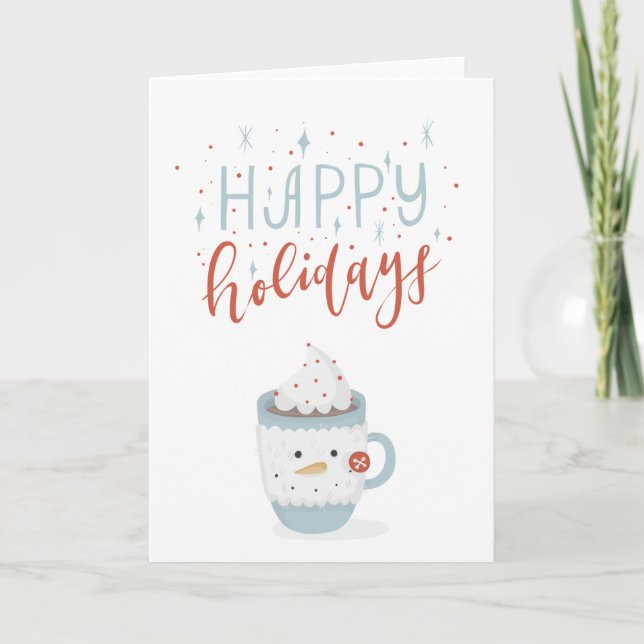 Cartão Feliz Natal de Férias (Frente)