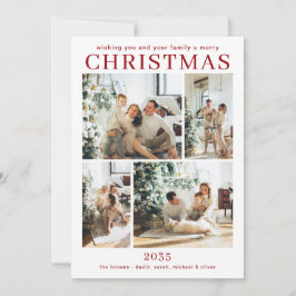 Cartão Feliz Natal de Férias Múltiplas