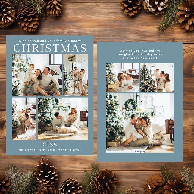 Cartão Feliz Natal de Férias Múltiplas (Criador carregado)