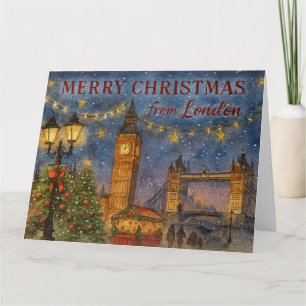 Cartão Feliz Natal de Londres
