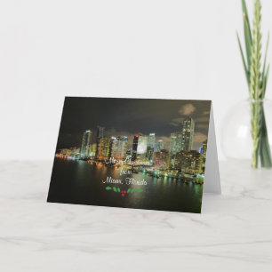 Cartão Feliz Natal de Miami, Flórida