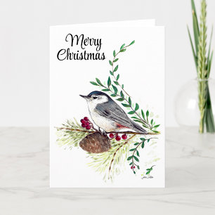 Cartão Feliz Natal de Nothatch Bird