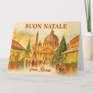 Cartão Feliz Natal de Roma Natal