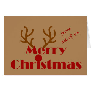 Cartão Feliz Natal De Todos Nós, Rebelde Divertida