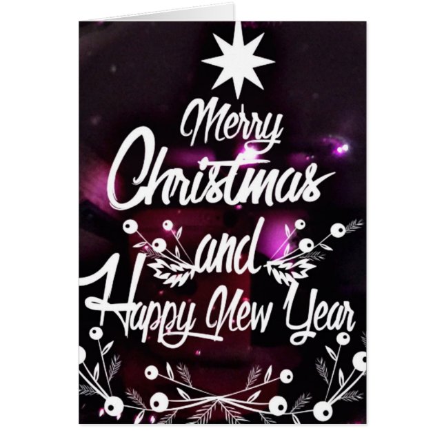 Cartão Feliz Natal decorativo (Frente)