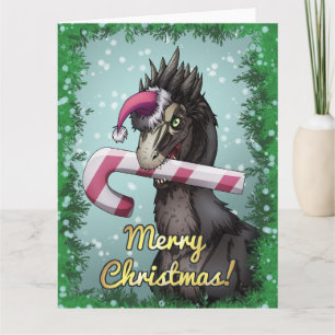 Cartão Feliz Natal Dinossauro