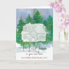 Cartão Feliz Natal Do Nome Personalizado De Negócios Do R