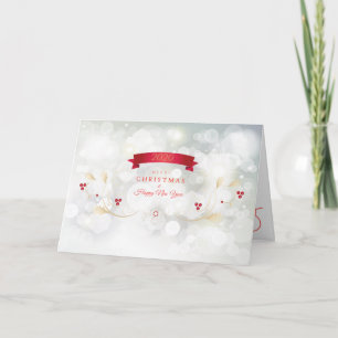 Cartão Feliz Natal e Feliz ano novo de 2024! XMAS