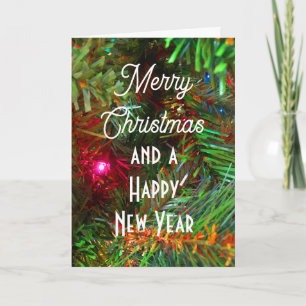 Cartão Feliz Natal e um Feliz ano novo