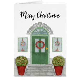 Cartão Feliz Natal em casa