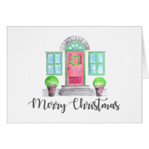 Cartão Feliz Natal em casa