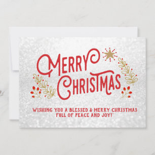 Cartão Feliz Natal, Estilo Vintage