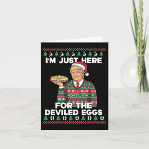 Cartão Feliz Natal, estou aqui para o Devile