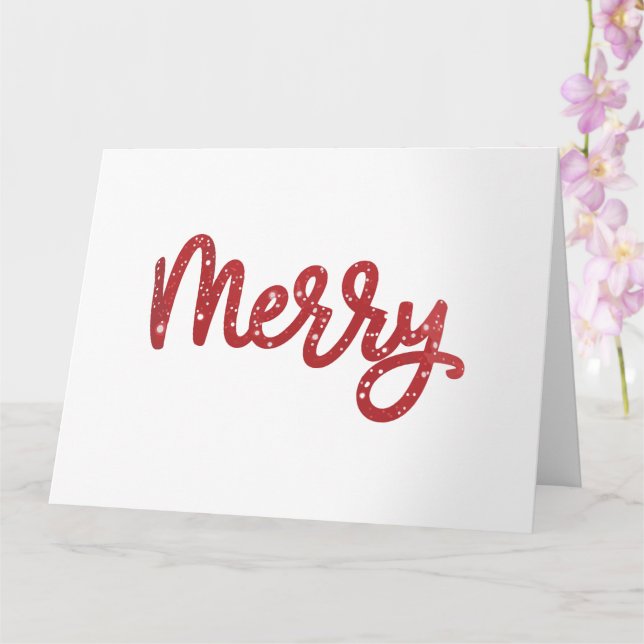Cartão Feliz Natal Feriado (Orquídea)
