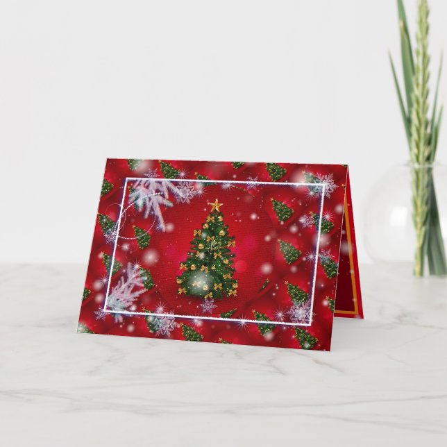 Cartão Feliz Natal Feriado Melhor Presente Popular (Frente)