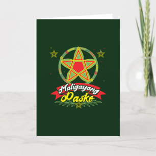 Cartão Feliz Natal Filipino Natal Filipinas
