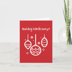 Cartão Feliz Natal Hungarian Christmas 