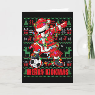 Cartão Feliz Natal Kickmas Futebol Byll Camiseta Feia Jov