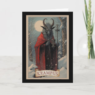 Cartão Feliz Natal Krampus Xmas Horror Suéter Feio E