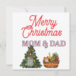 CARTÃO FELIZ NATAL MÃE & PAI  