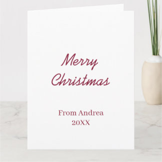 CARTÃO FELIZ NATAL MARON DE NOME 20XX SIMPLES MÍNIMO