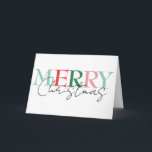 Cartão Feliz Natal - Mínimo Colorida Simples<br><div class="desc">Este design pode ser personalizado escolhendo a opção Editar Design. Você também pode transferir para outros itens. Entre em contato comigo em colorflowcreations@gmail.com ou use a opção de bate-papo no topo da página se você quiser ter este design em outro produto ou precisar de assistência. Veja mais designs ou siga-me...</div>