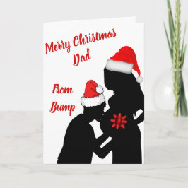 Cartão Feliz Natal Pai da barriga