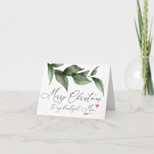 Cartão Feliz Natal para a minha Mãe mãe da filha