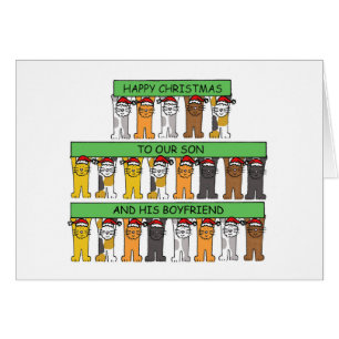 Cartão Feliz Natal para Nosso Filho e Sua Namorado