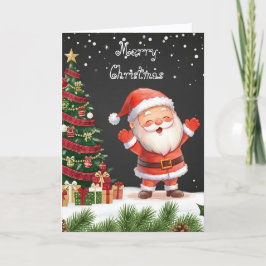 Cartão Feliz Natal para o meu amigo & saudação caprichosa