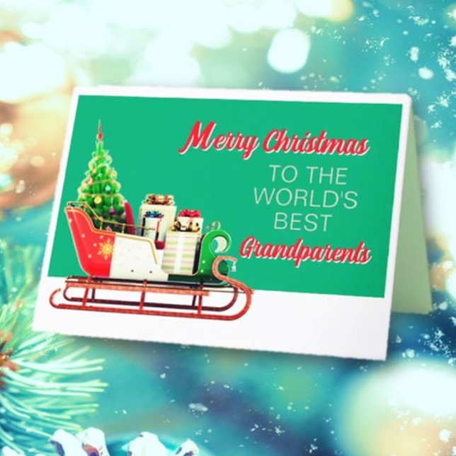 Cartão Feliz Natal para os avós (Criador carregado)