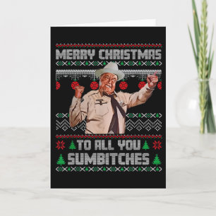 Cartão Feliz Natal Para Todos Você Sumes Estilo Suéter Fe