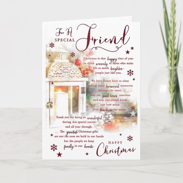 Cartão Feliz Natal para um Natal muito especial (Frente)