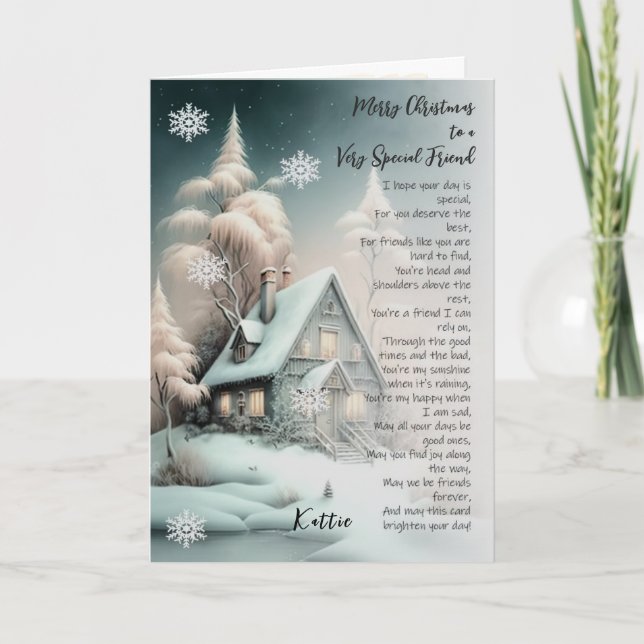 Cartão Feliz Natal para um Natal muito especial (Frente)