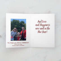 Feliz Natal, Paz e Segurança com Foto