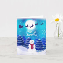 Feliz Natal Personalizado Boneco de Neve   