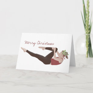 Cartão Feliz Natal Pilates Solteiro